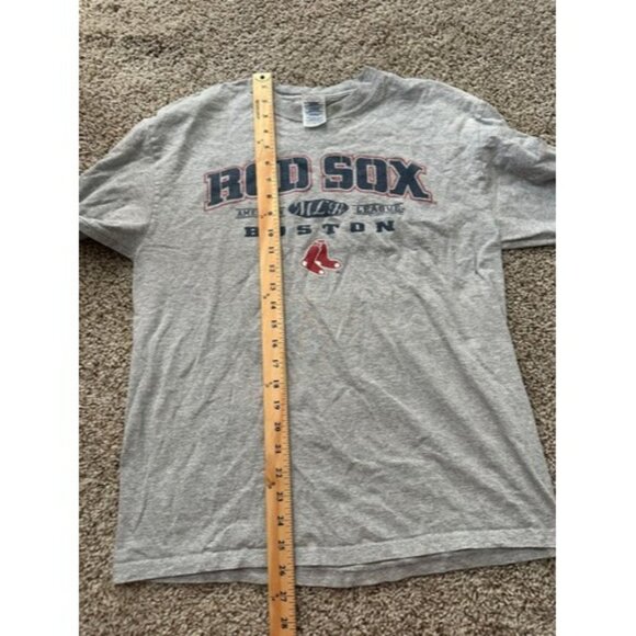 Delta Magum Weight Men Gray Long Sleeve Gray MLB Boston Red Sox Shirt Size Large - Picture 8 of 13